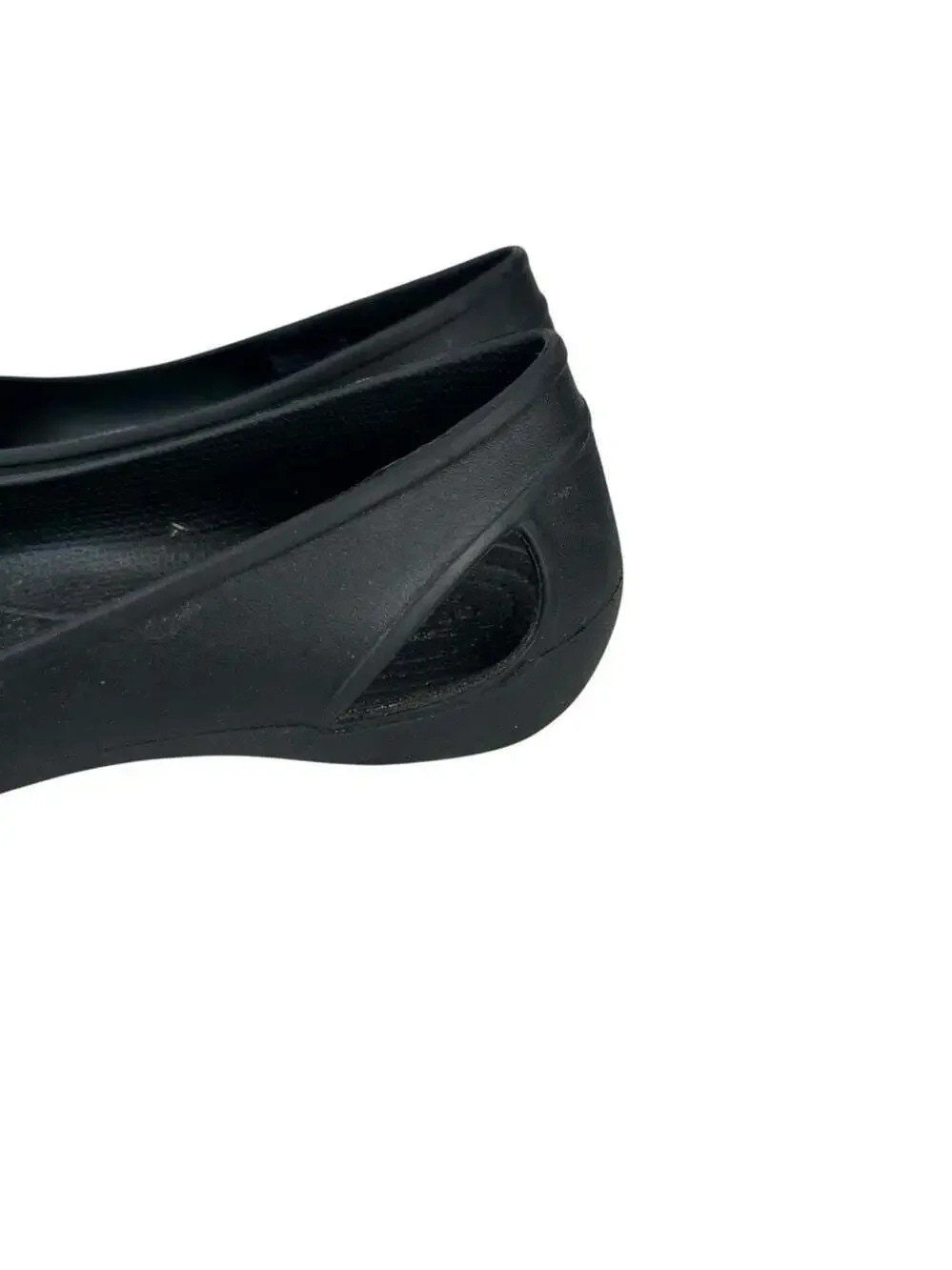 Crocs Laura Black Ballerina Flats Slip On Comfort Lightweight Casual Travel Shoe
